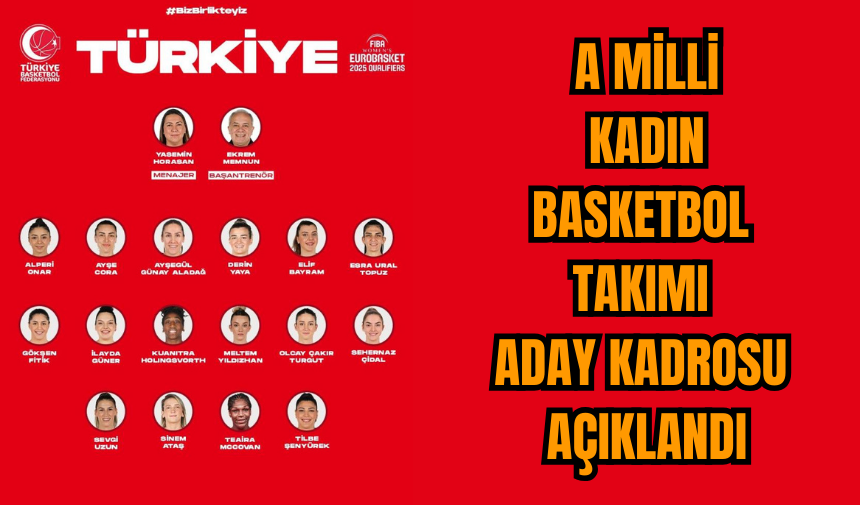 A Milli Kadın Basketbol Takımı aday kadrosu açıklandı