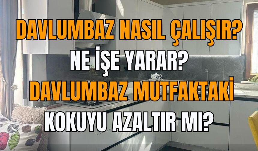 Davlumbaz nasıl çalışır? Ne işe yarar? Davlumbaz mutfaktaki kokuyu azaltır mı?