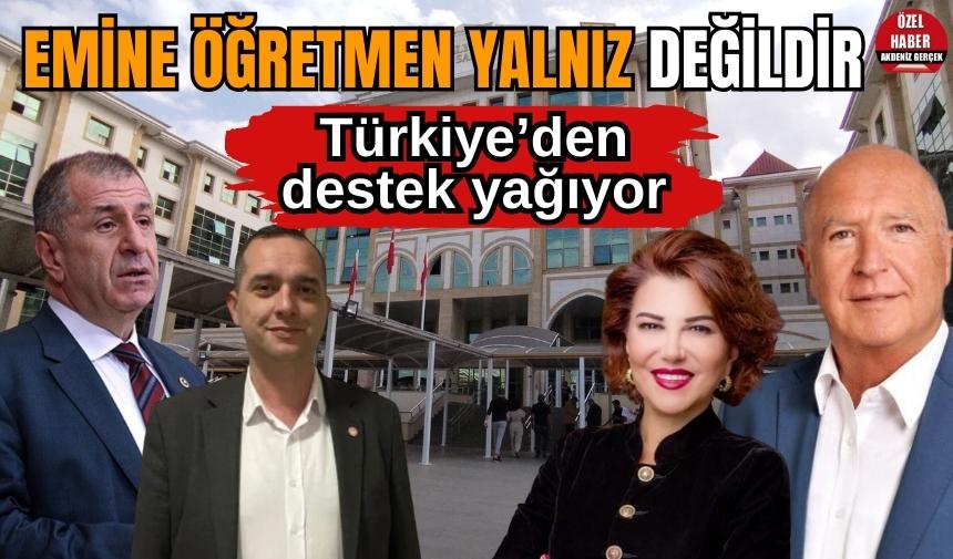 Emine Öğretmen’e Türkiye’den destek yağıyor