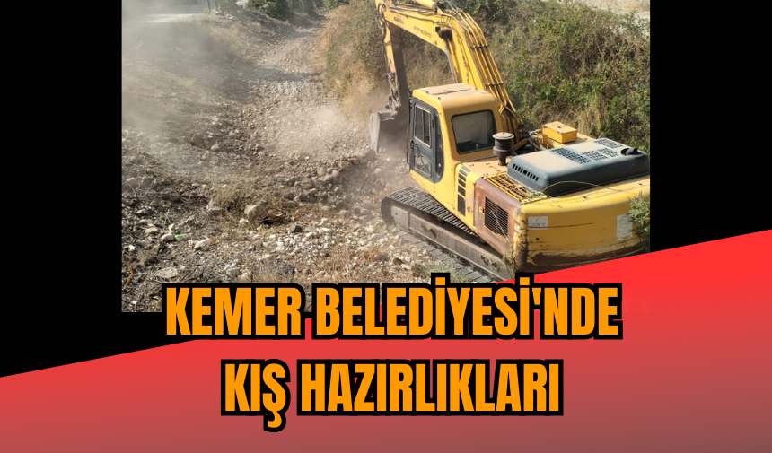 Kemer Belediyesi'nde kış hazırlıkları