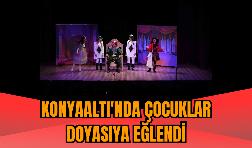 Konyaaltı'nda çocuklar doyasıya eğlendi