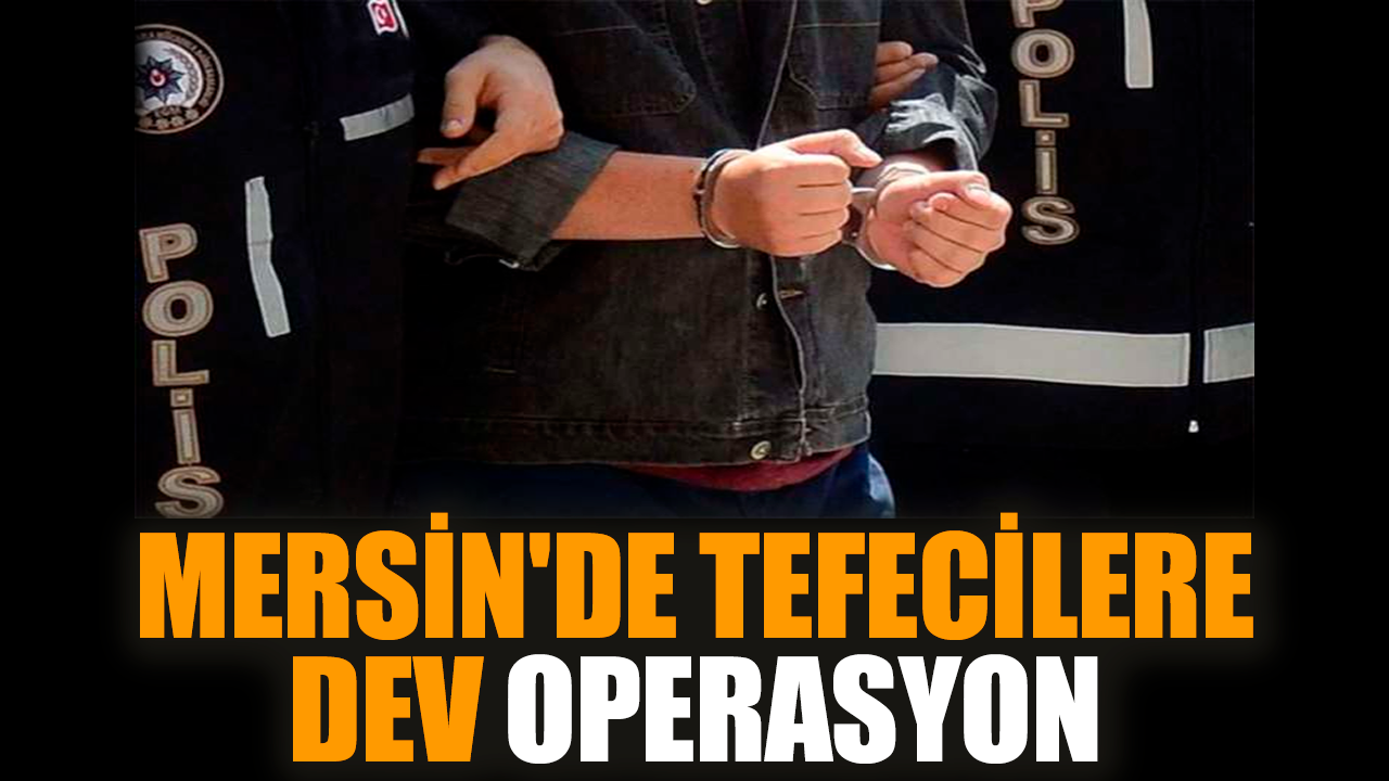 Mersin'de tefecilere dev operasyon