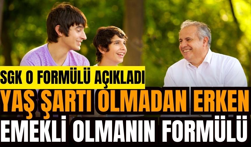 SGK yaş şartı olmadan erken emekli olmanın formülünü açıkladı