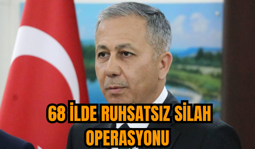 68 ilde ruhsatsız silah operasyonu