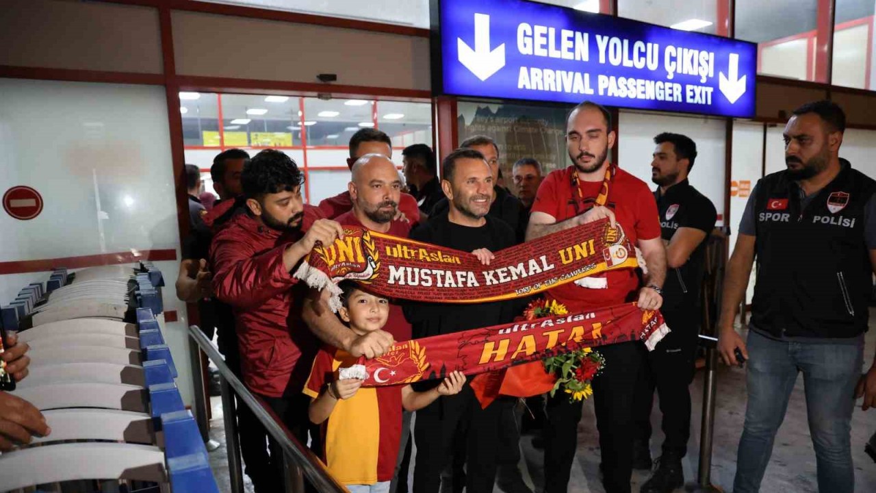 Galatasaray Hatayspor maçı için Adana’ya geldi