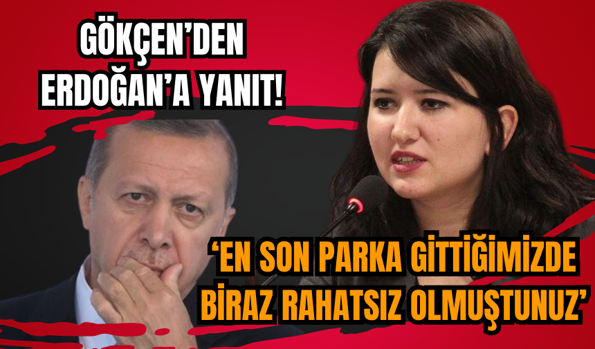 CHP'li Gökçen'den Erdoğan'ın parka gidin sözlerine yanıt!