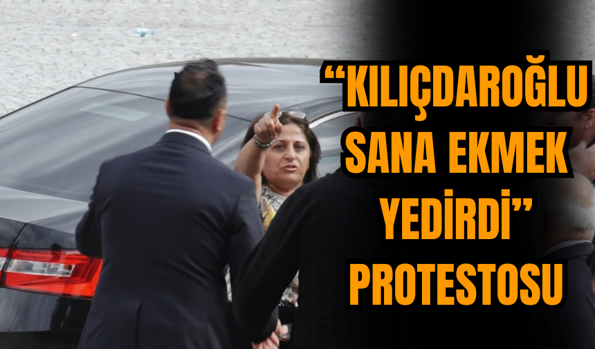 'Kılıçdaroğlu sana ekmek yedirdi' protestosu