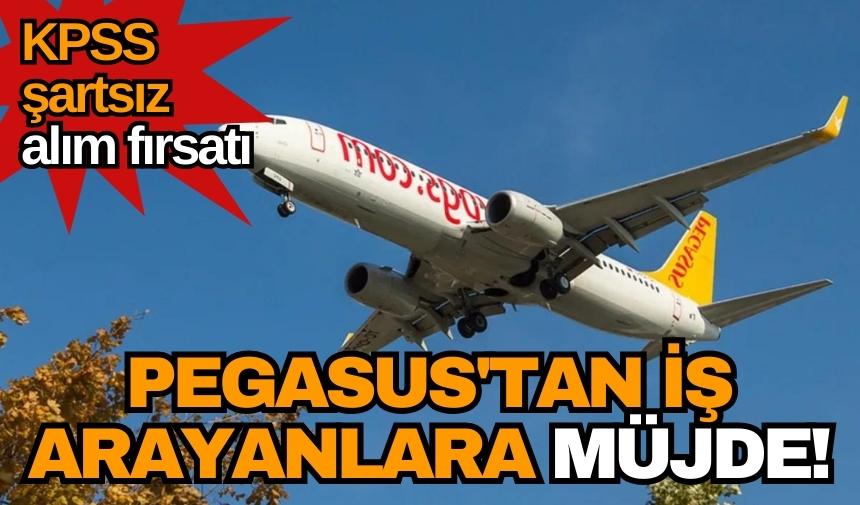 Pegasus'tan iş arayanlara müjde! KPSS şartsız alım fırsatı