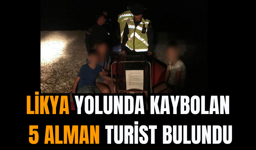 Likya Yolunda Kaybolan 5 Alman Turist Bulundu