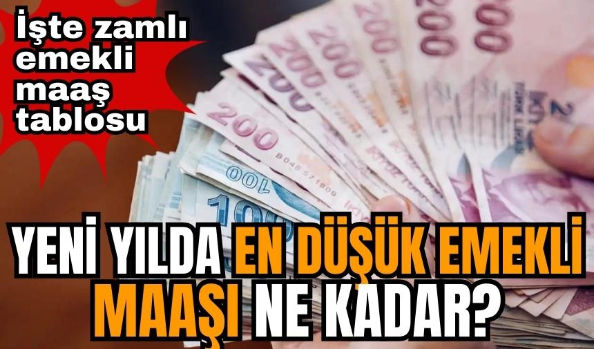 Yeni yılda en düşük emekli maaşı ne kadar? İşte zamlı emekli maaş tablosu