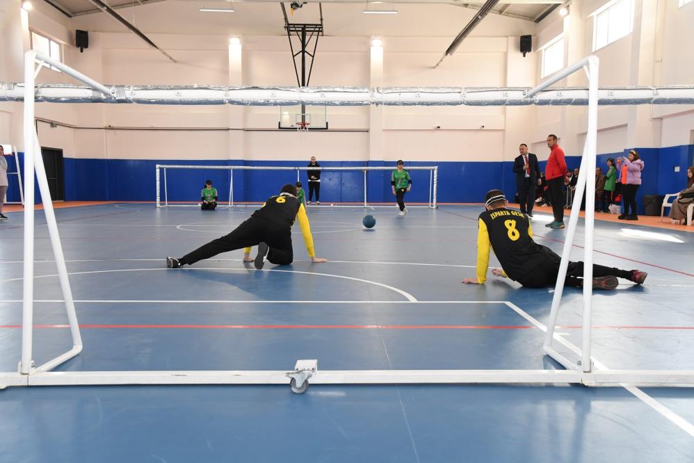 Isparta'da goalball farkındalık maçı yapıldı