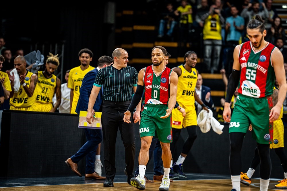 Karşıyaka FIBA Şampiyonlar Ligi'nde liderlik fırsatını kaçırdı