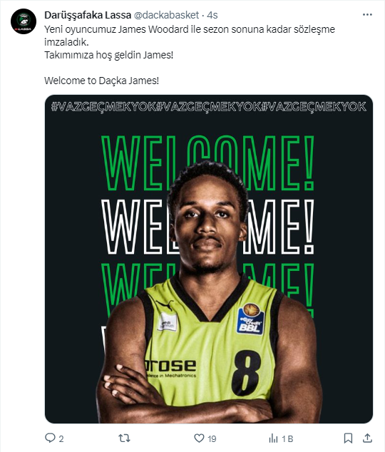 Darüşşafaka Woodard'ı transfer etti