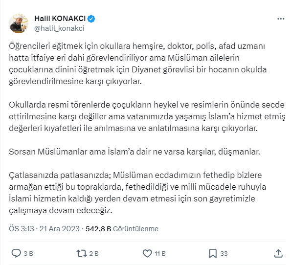 Halil Konakçı X