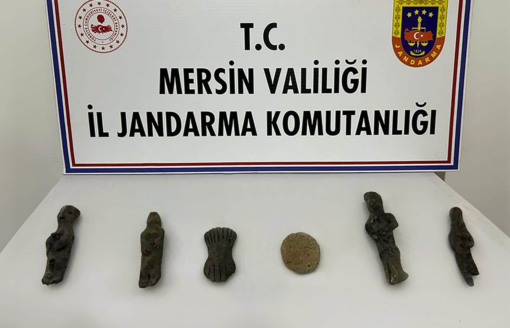 Mersin'de tarihi eser kaçakçılığı operasyonu