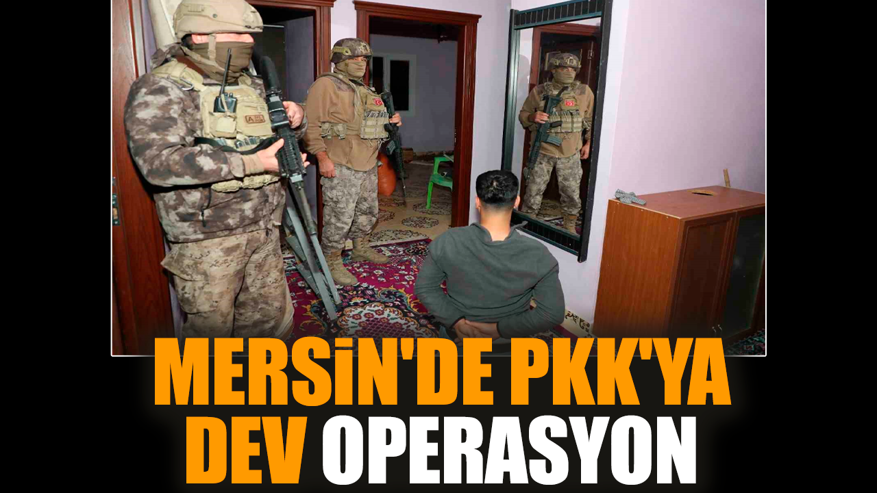 Mersin'de P*K'ya dev operasyon düzenlendi