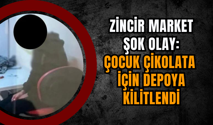 Zincir Market Şok Olay: Çocuk Çikolata İçin Depoya Kilitlendi