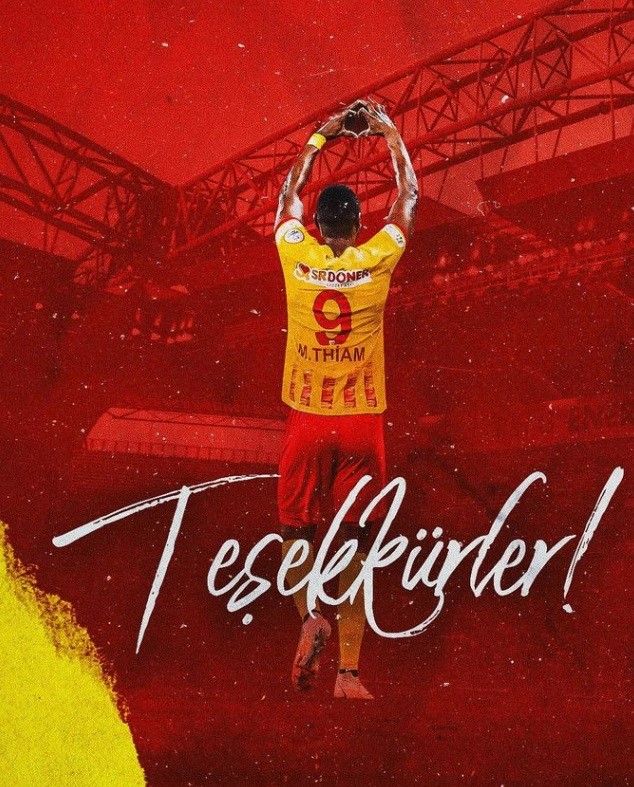 Thiam Kayserispor'a veda etti