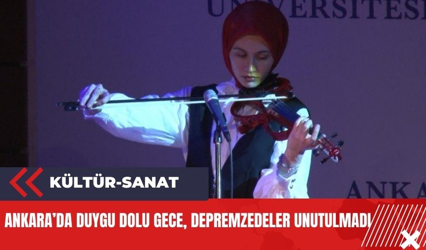 Notalara depremzedeler için basıldı! Ankara'da duygu dolu gece