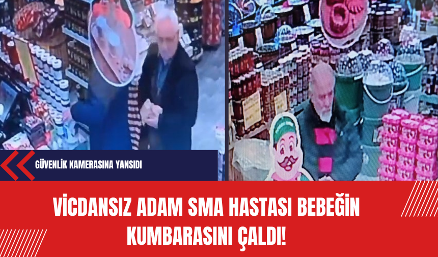 Vicdansız adam SMA hastası bebeğin kumbarasını çaldı!