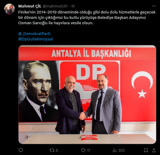 Demokrat Parti Finike Belediye Başkan Adayı Belli Oldu-1