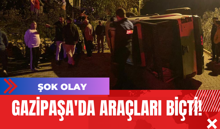 Gazipaşa'da Araçları Biçti!