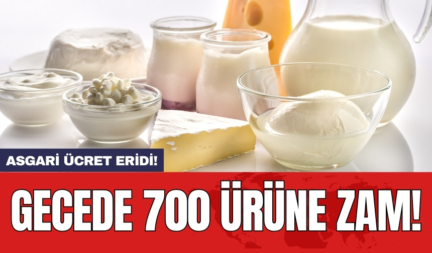 Gecede 700 ürüne zam! Asgari ücret eridi!