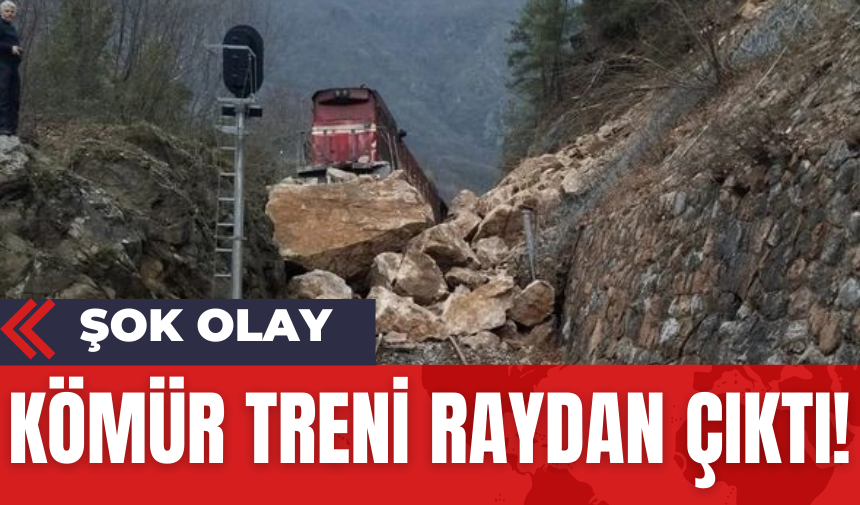 Kömür Treni Raydan Çıktı!