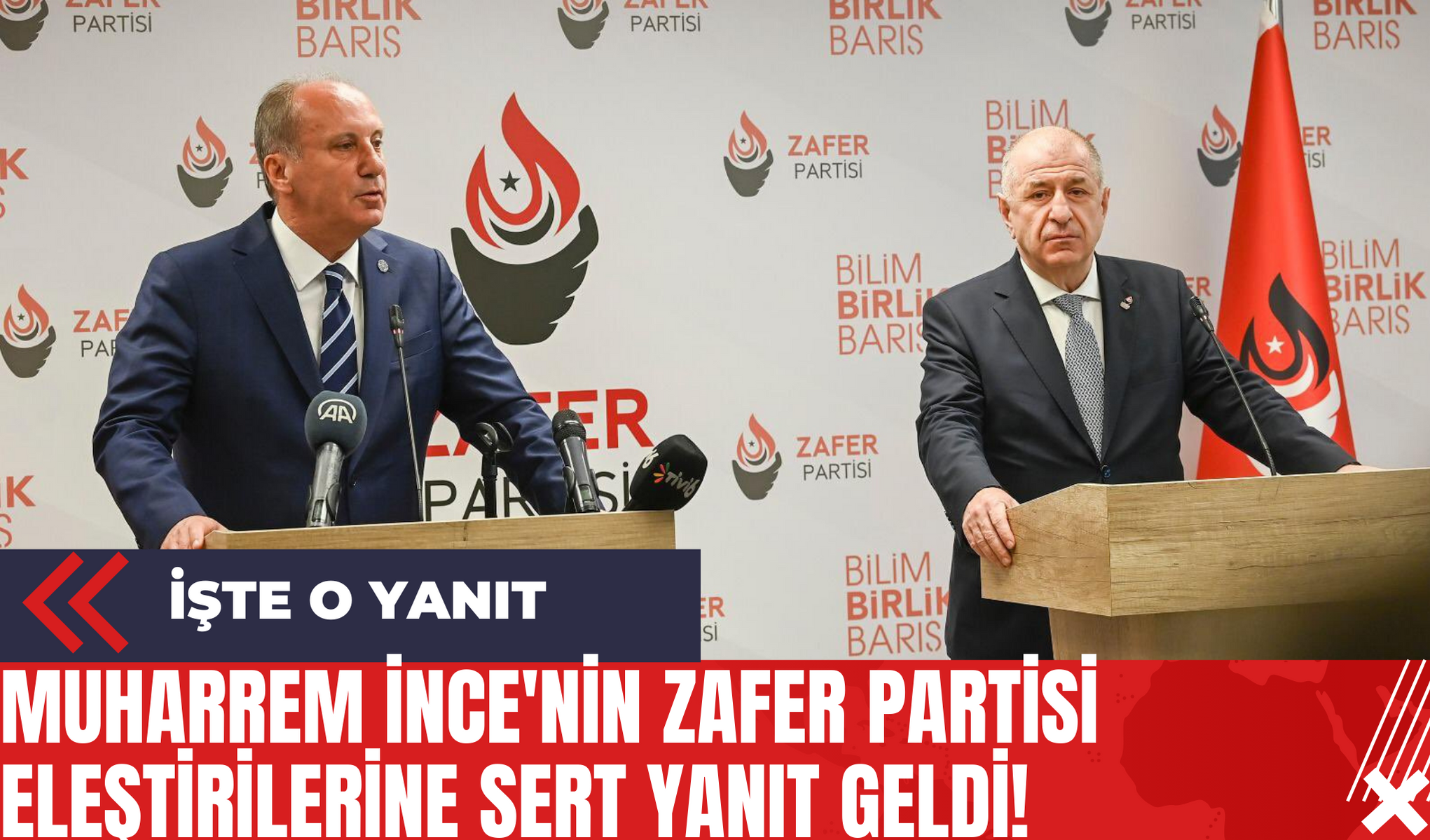 Muharrem İnce'nin Zafer Partisi Eleştirilerine Sert Yanıt Geldi!