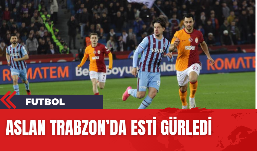 Aslan, Trabzon'da esti geçti