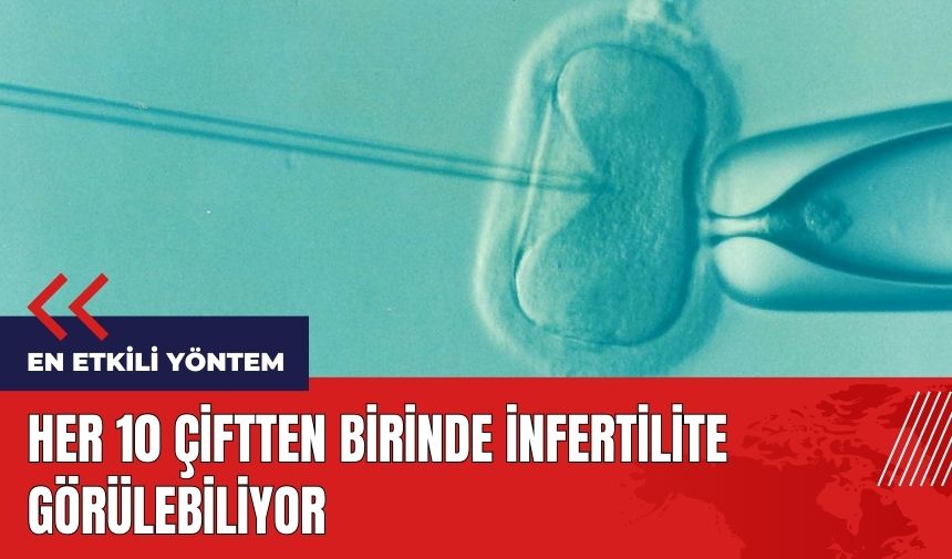 Her 10 çiftten birinde infertilite görülebiliyor