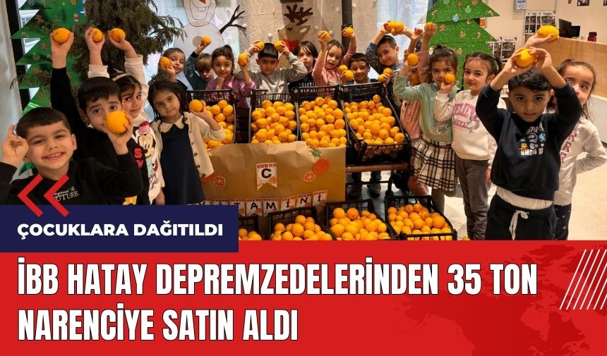 İBB Hatay depremzedelerinden 35 ton narenciye satın aldı