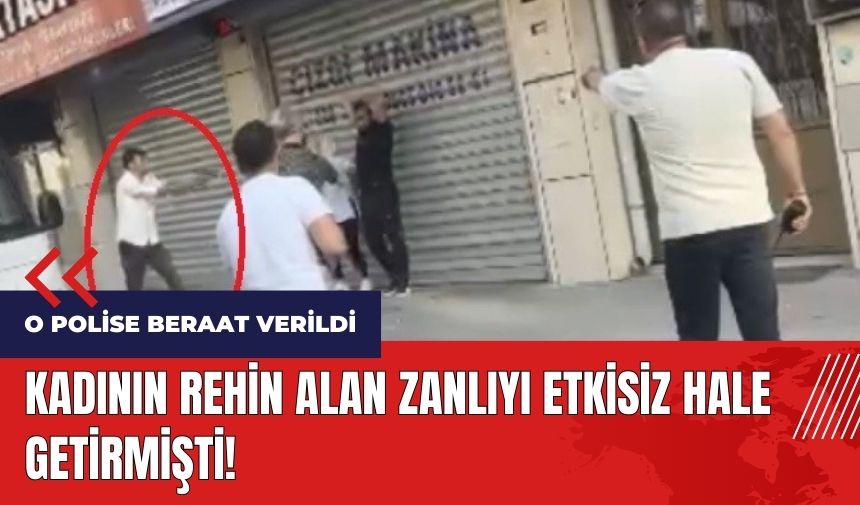 Kadının rehin alan zanlıyı etkisiz hale getiren polise beraat verildi