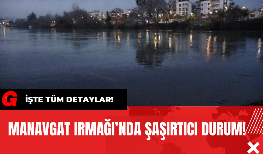 Manavgat Irmağı’nda Şaşırtıcı Durum!