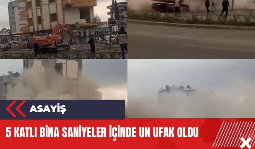 Bina saniyeler içinde toza dönüştü