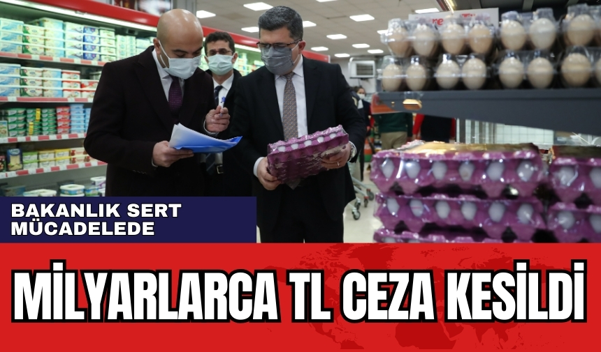 Bakanlık sert mücadelede: Milyarlarca TL ceza kesildi