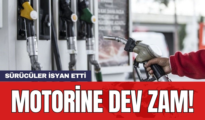 Motorine dev zam! Sürücüler isyan etti