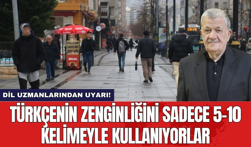 Dil Uzmanlarından Uyarı! Türkçenin Zenginliğini Sadece 5-10 Kelimeyle Kullanıyorlar