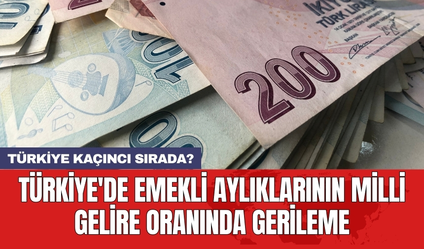 Türkiye'de emekli aylıklarının milli gelire oranında gerileme