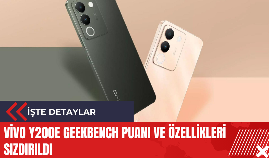 Vivo Y200e Geekbench puanı ve özellikleri sızdırıldı