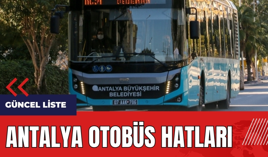 Antalya Otobüs Hatları 