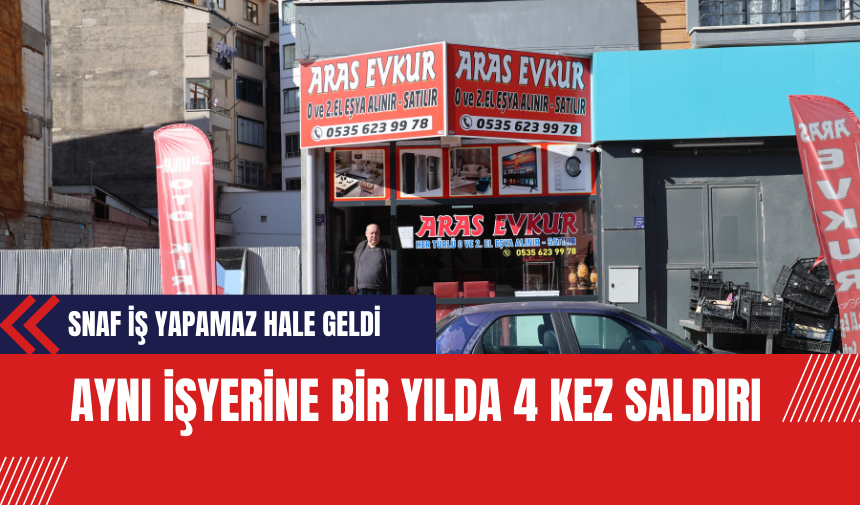 Aynı İşyerine Bir Yılda 4 Kez Saldırı: Esnaf İş Yapamaz Hale Geldi