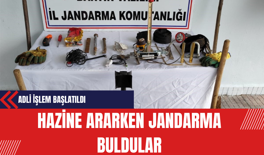 Hazine Ararken Jandarma Buldular