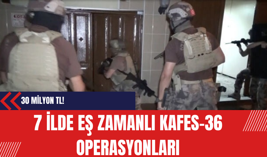 7 ilde eş zamanlı Kafes-36 Operasyonları