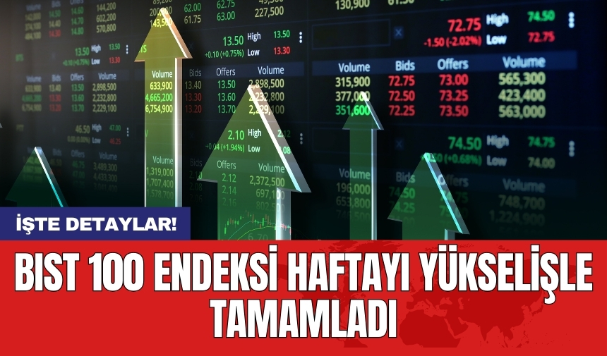 BIST 100 endeksi haftayı yükselişle tamamladı