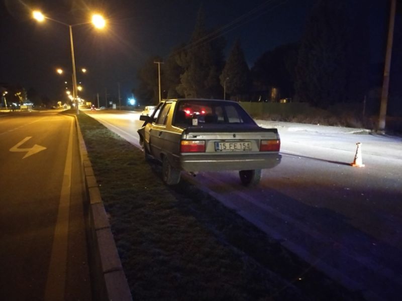 Burdur'da Alkollü Ve Ehliyetsiz Sürücü Ölümden Döndü 