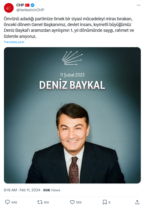 Deniz Baykal Mezarı Başında Anıldı