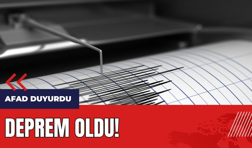 AFAD açıkladı: Antalya'da korkutan deprem!