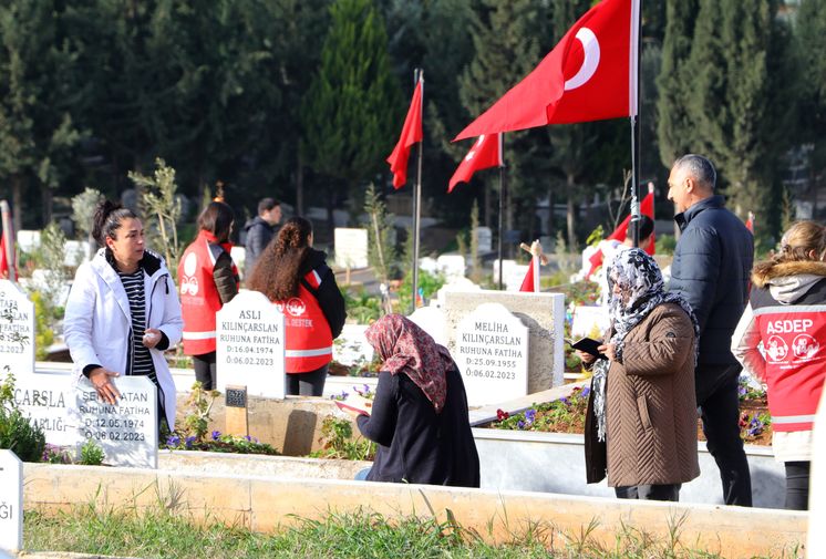 Depremde Hayatını Kaybedenlerin Yakınları Mezarlıklara Akın Etti 