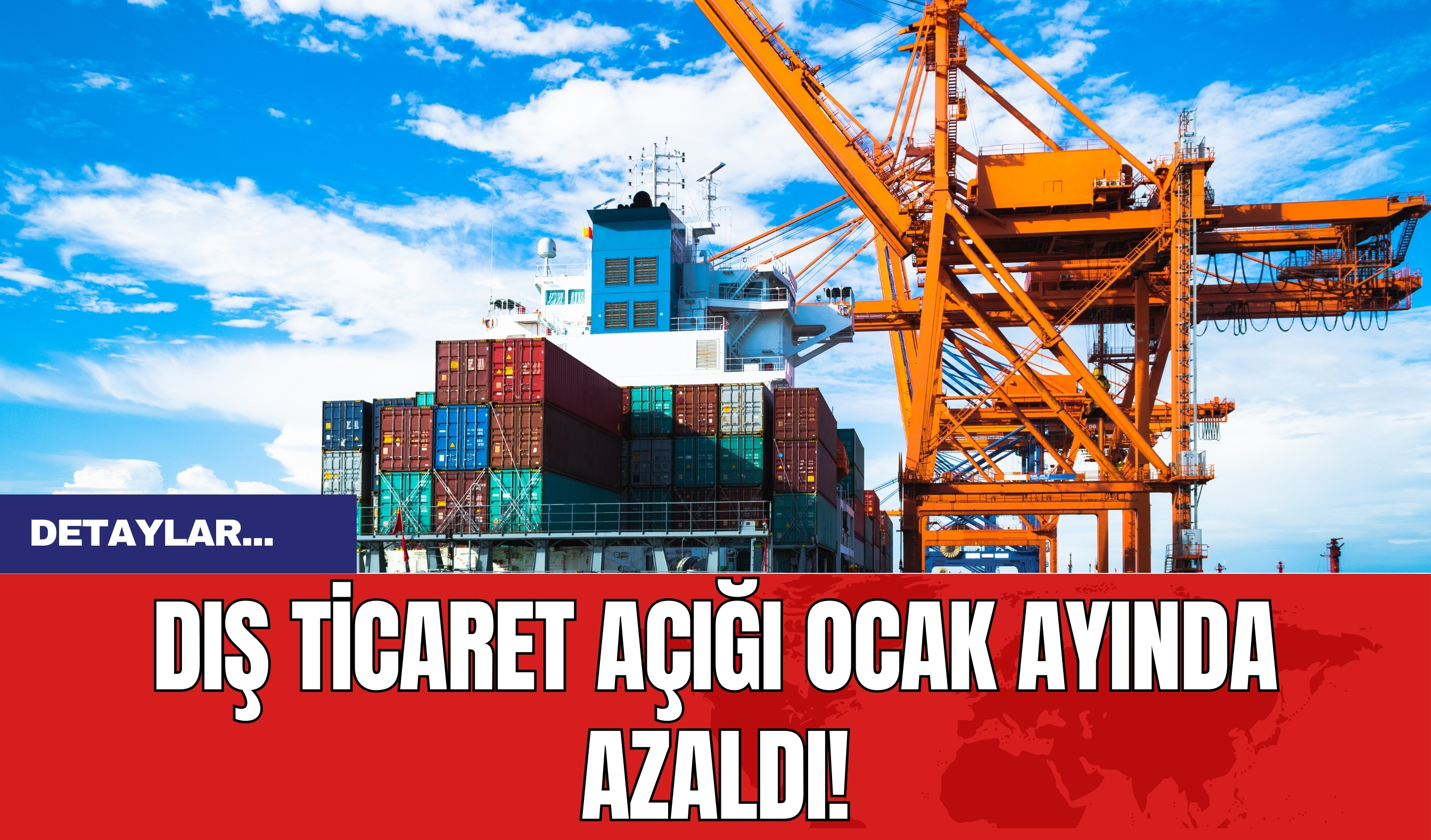 Dış ticaret açığı ocak ayında azaldı!